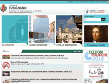 Tablet Screenshot of comune.fusignano.ra.it